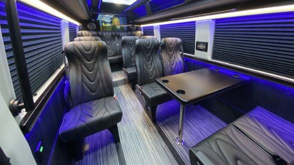 elk grove 18 passenger sprinter van interior