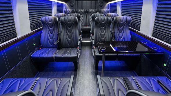 elk grove 20 passenger sprinter van interior