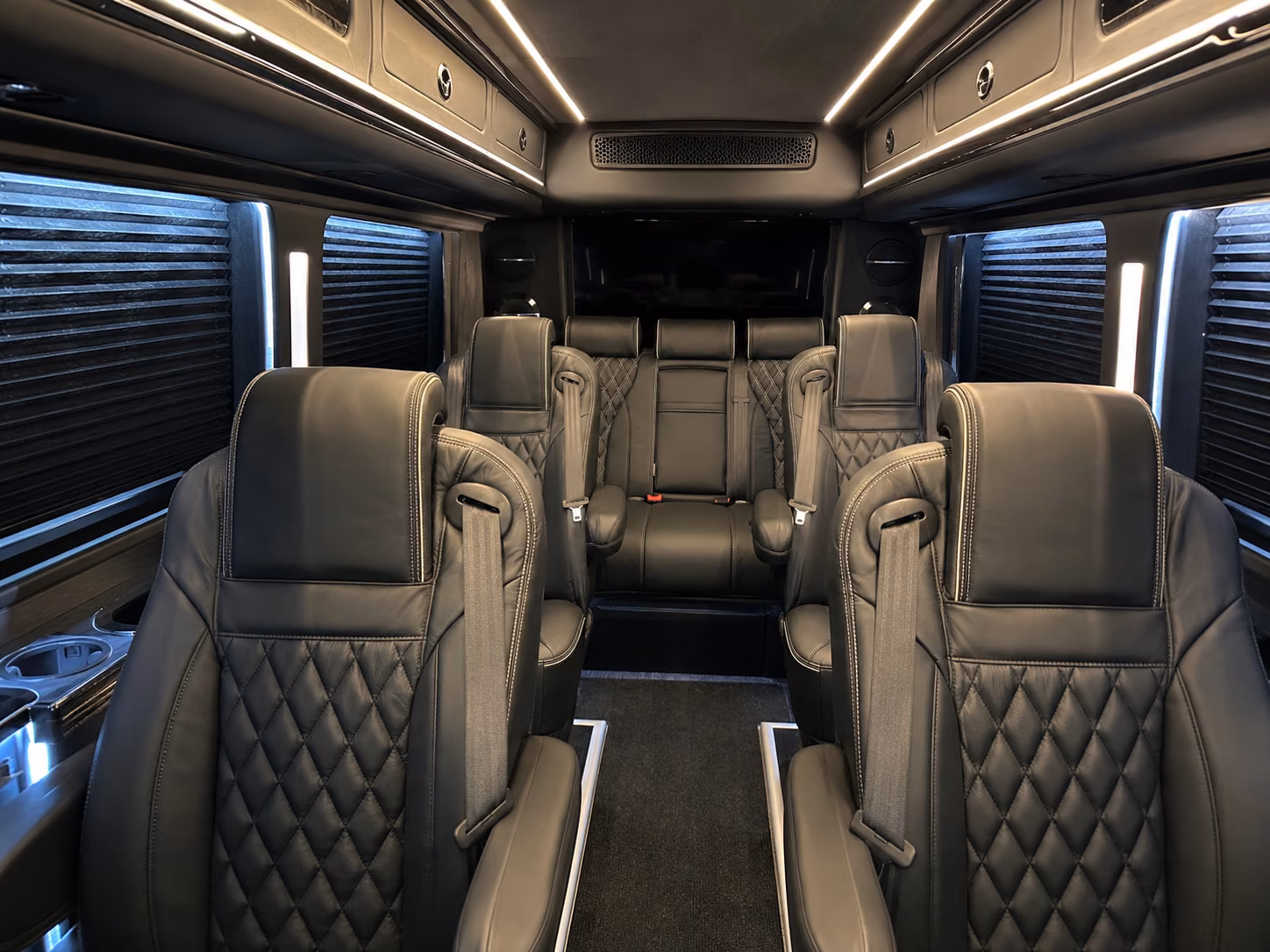 elk grove 12 passenger sprinter van inside