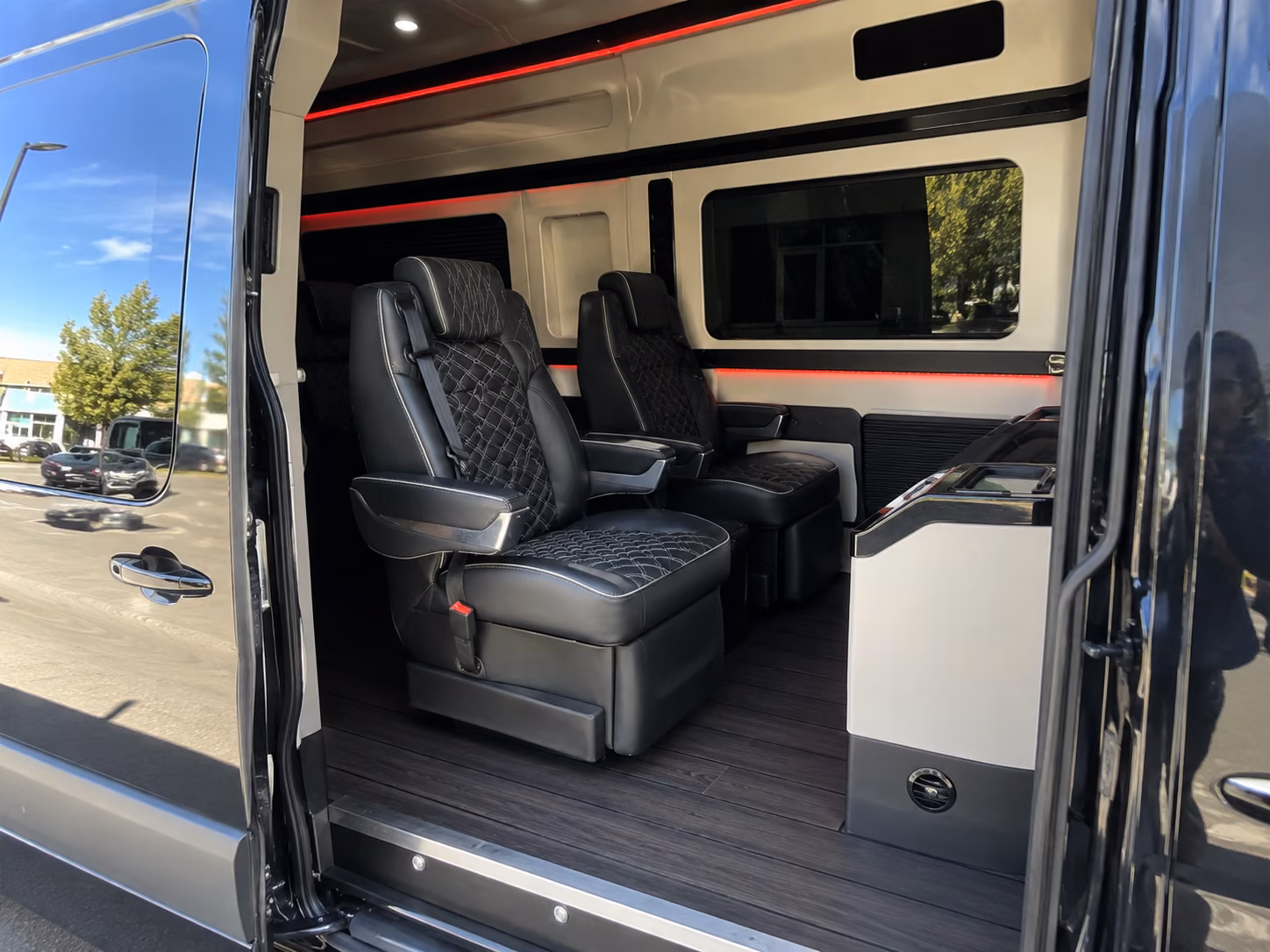 elk grove 15 passenger sprinter van interior