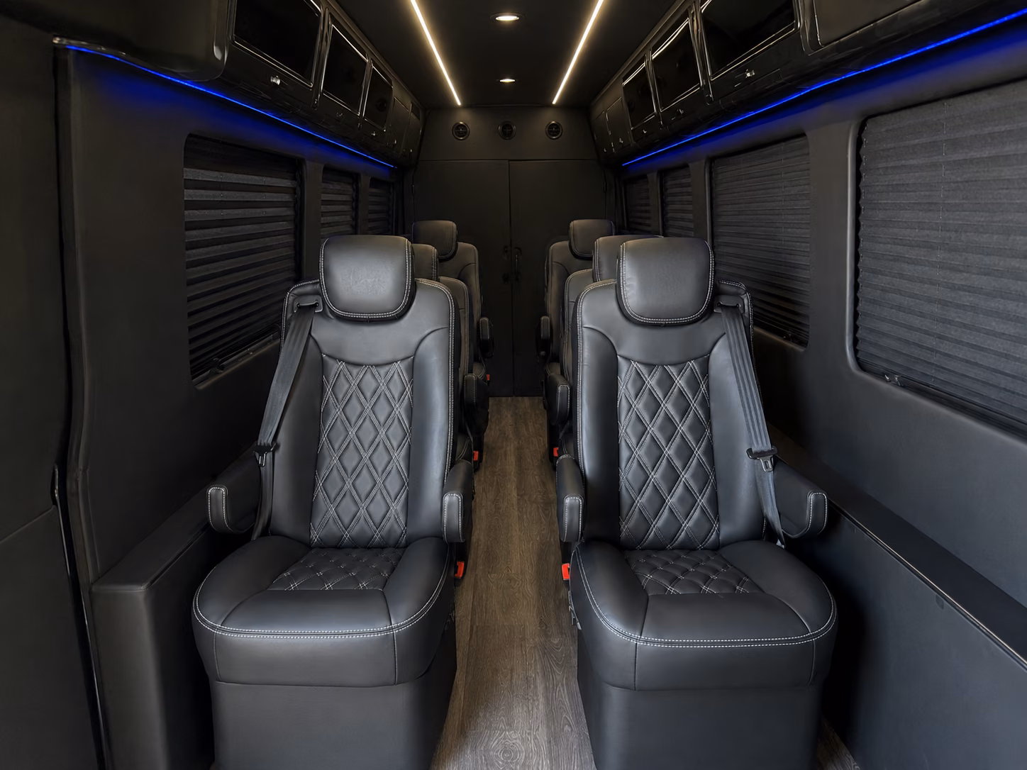 elk grove 18 passenger sprinter van interior