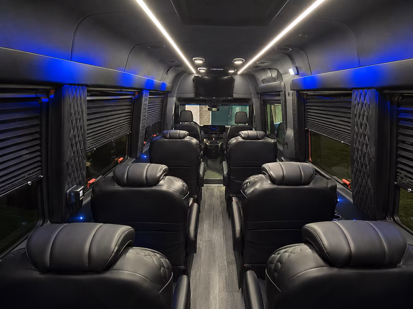 elk grove 20 passenger sprinter van interior