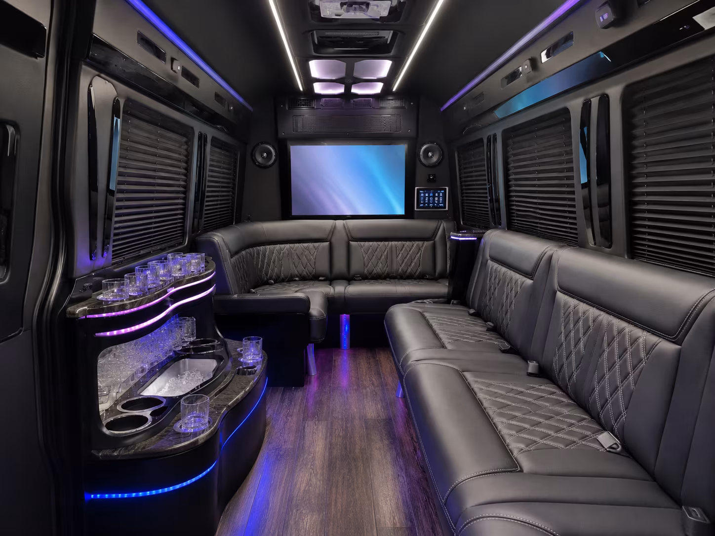 elk grove sprinter limousine inside